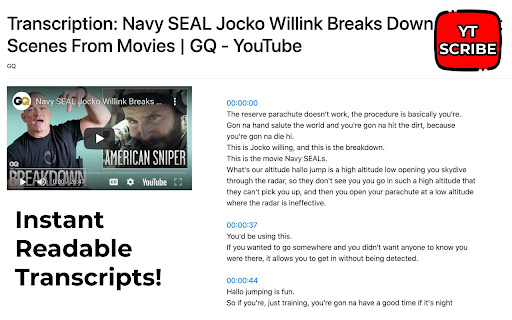 Transcribe YouTube Videos – YTScribe