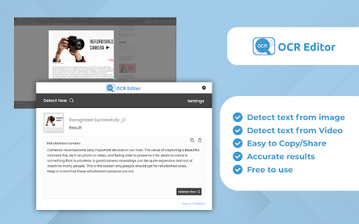 OCR Editor – Text from Image
