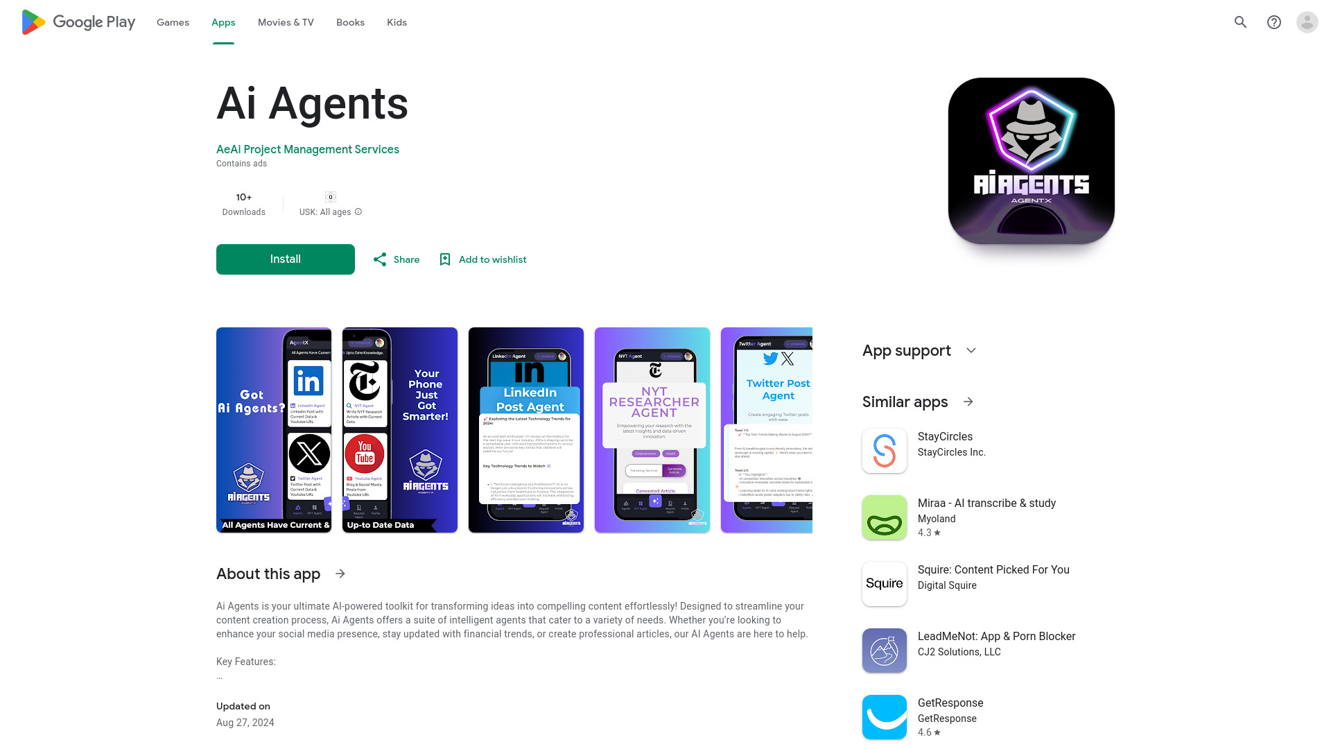 Ai Agents (BETA) V1 – Free Android App