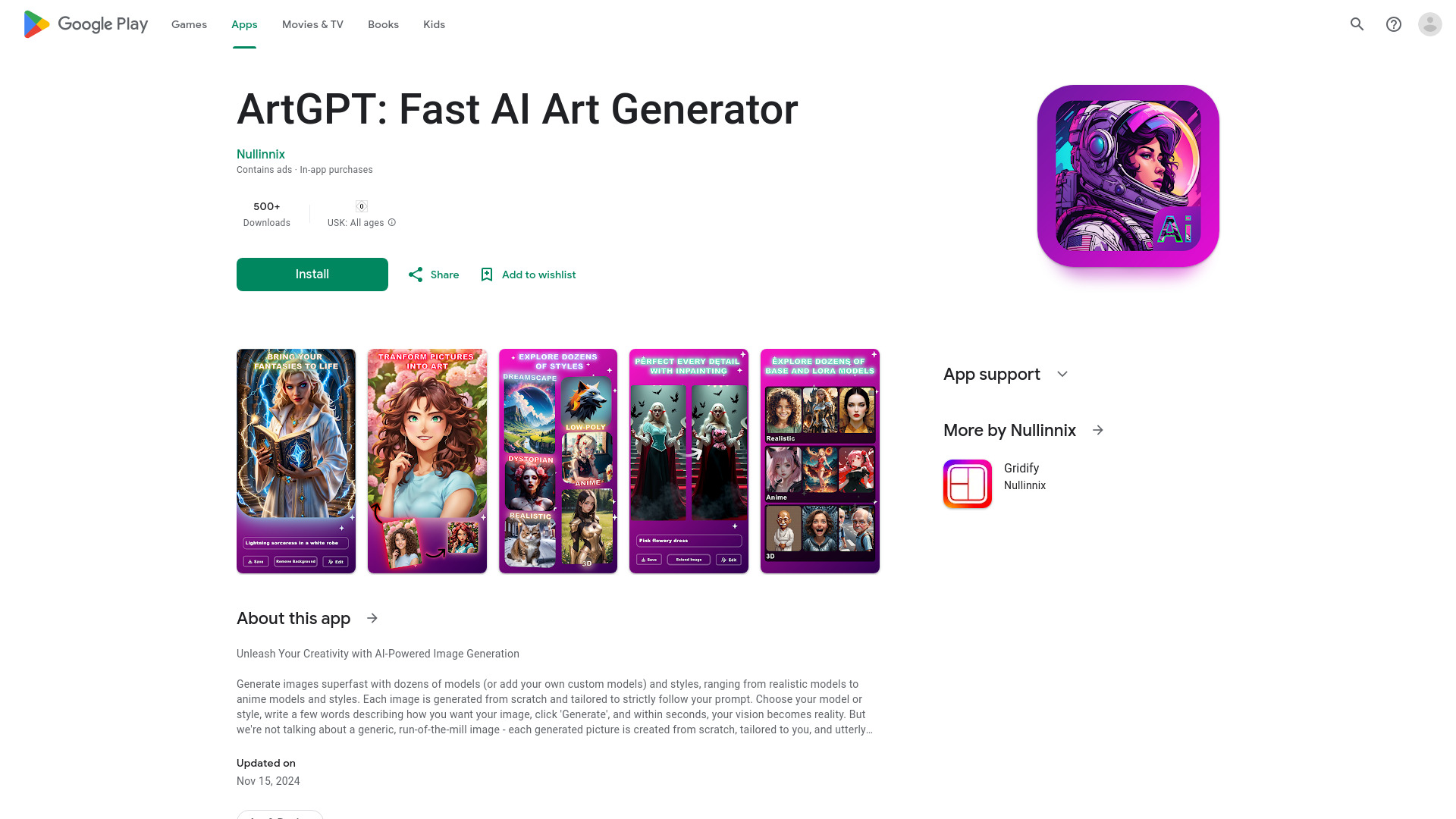ArtGPT: Fast AI Art Generator