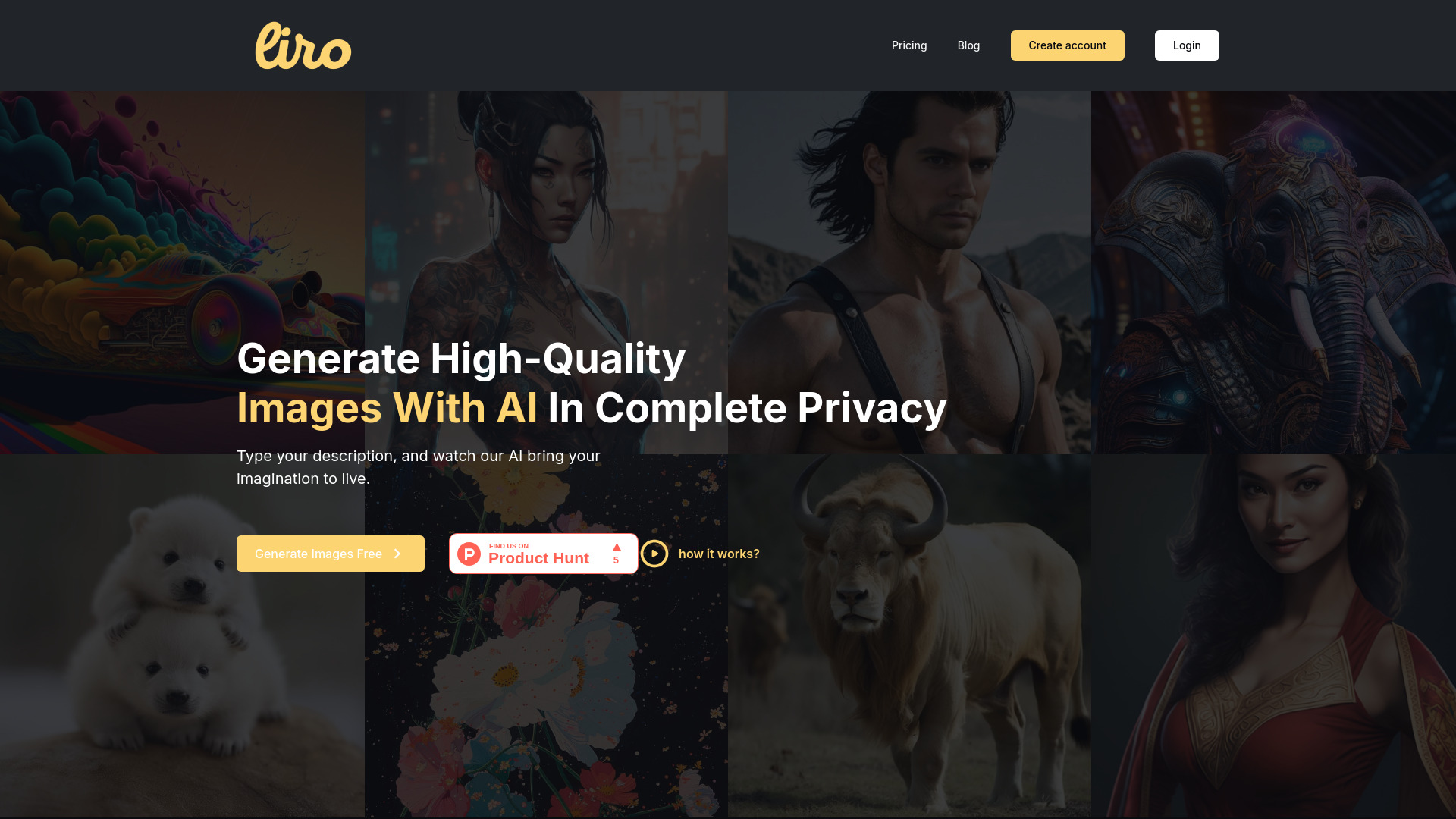 Liro – AI Image Generator Tool