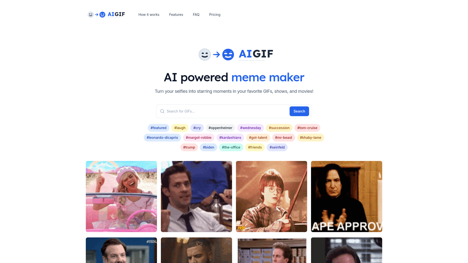 aigif – AI powered meme maker