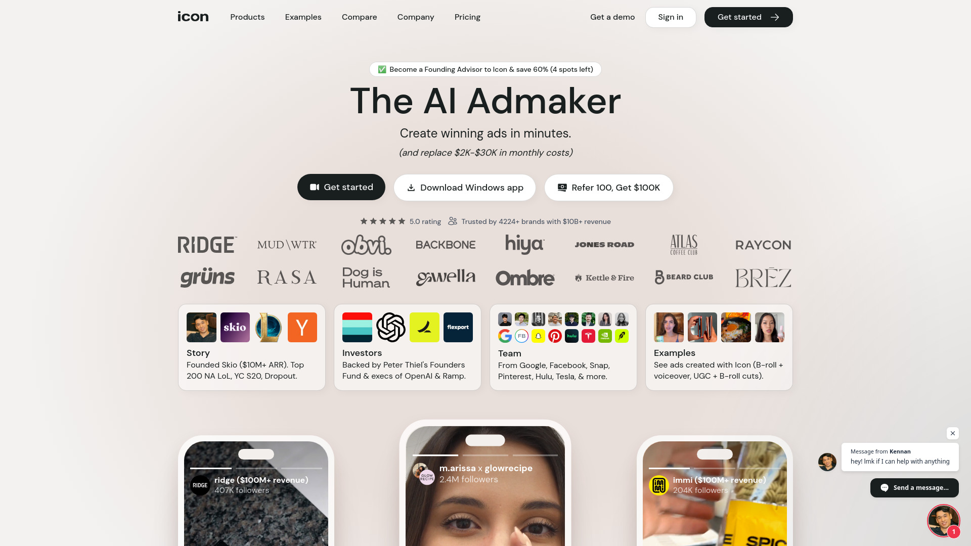 Icon: AI-Generated Influencer Ads